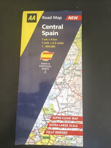Central spain road map - central,