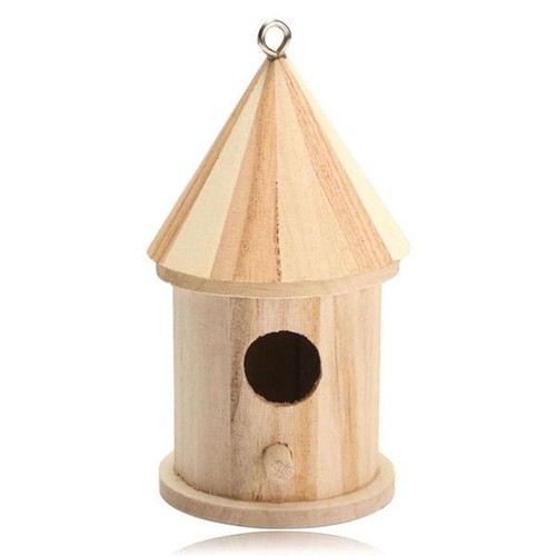 Wooden bird nest - wooden, hanging