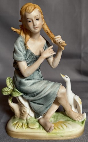 Vintage porcelain goose - vintage,