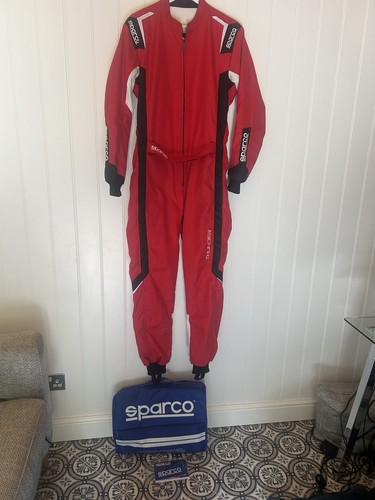 Sparco thunder red racing suit - sparco,