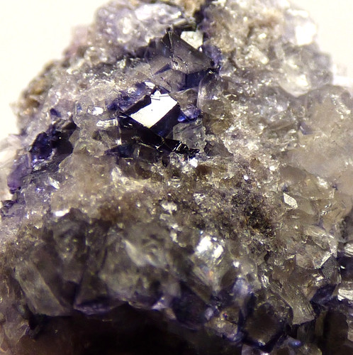 Blue john fluorite crystal - fluorite,
