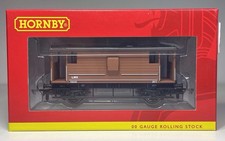 Hornby R6768 LMS 20 Ton Brake Van 730159 In Brown - OO Gauge - Boxed