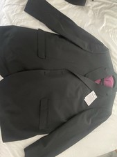 Brand New Black Gents Three Piece Suit 52R With Original Labels From Scopes.