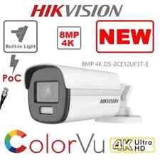 Hikvision ColorVu 8MP 5MP Security CCTV 4K Camera 40M White Light Bullet Outdoor