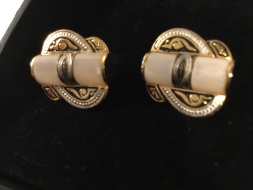 Vintage cufflinks damascene - cufflinks,