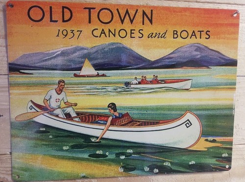 Vintage old town - canoes, and