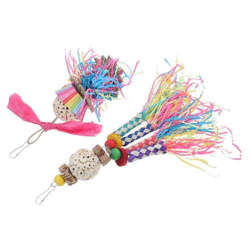 2pcs natural wooden bird - wooden,