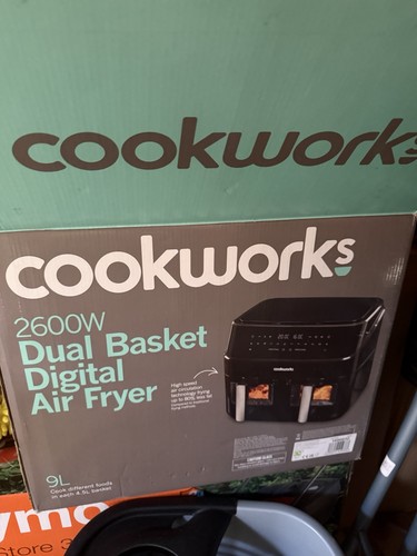 Cookworks dual air fryer - dual,