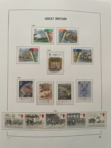 1984 commemorative stamps - gb,