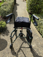 3 wheel rollator with seat