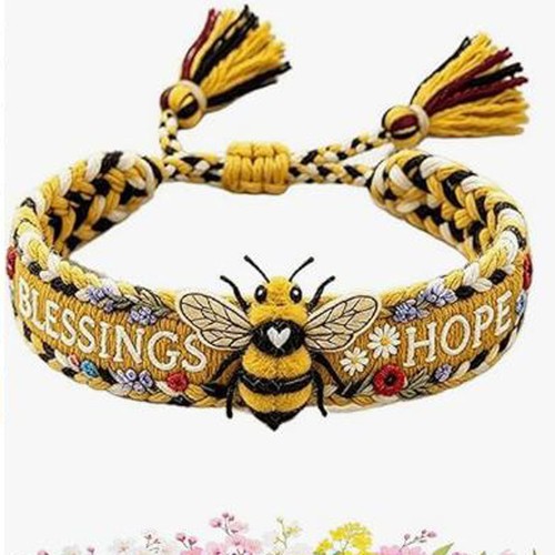 Handmade honey bee woven - honey,