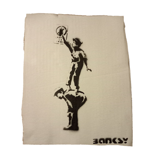 Banksy dismaland art - banksy, cardboard