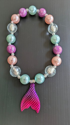 Mermaid tail stretch - stretch, necklace