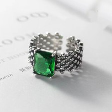 925 Sterling Silver Emerald