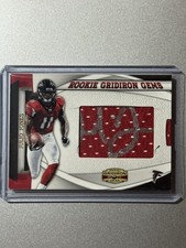 Julio Jones Atlanta Falcons Panini Gridiron Gear NFL 2011 ROOKIE PATCH AUTO /204