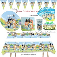 Bluey party tableware set
