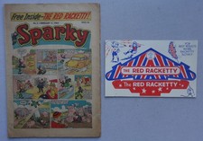 Sparky comic #3 Feb 6 1965 + Free Gift Red Racketty GD+,VF-