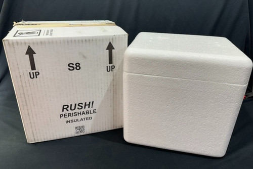 Insulated styrofoam cooler - styrofoam, &