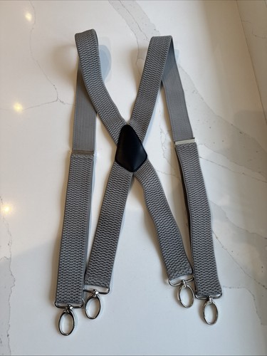 Grey button end - grey, braces