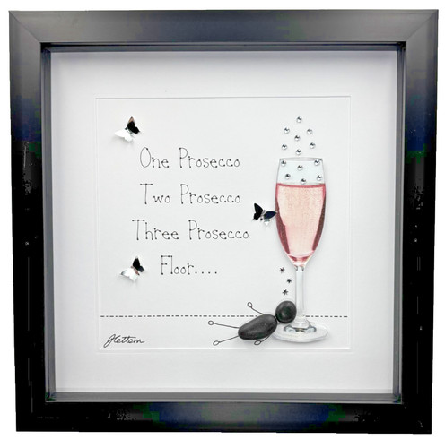 Pebble art picture pink - pebble,