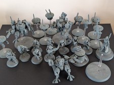 TAU JOB LOT Warhammer 40k Built + Primed - Crisis Suits, drones, infantry GW