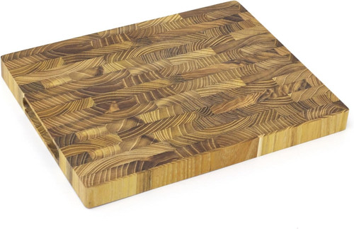 Teak end grain chopping board - teak,