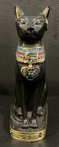 Egyptian cat resin statue - egyptian,