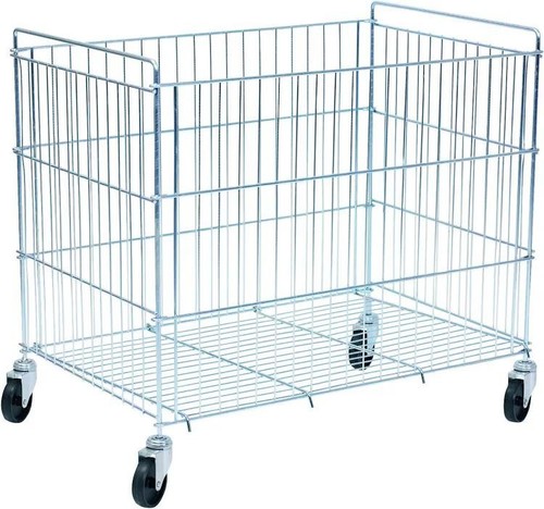 Chrome collapsible dump bin - bin,