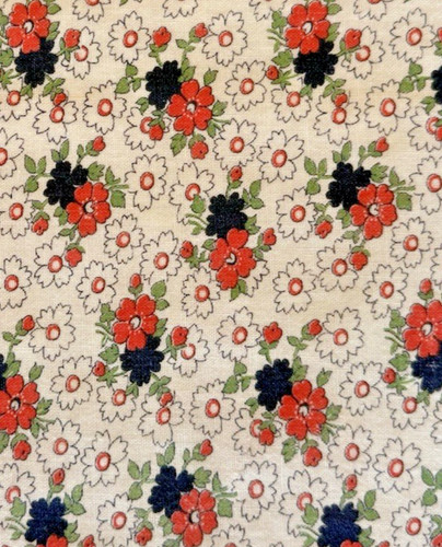 1930 1940s feedsack fabric - 1930-1940s,
