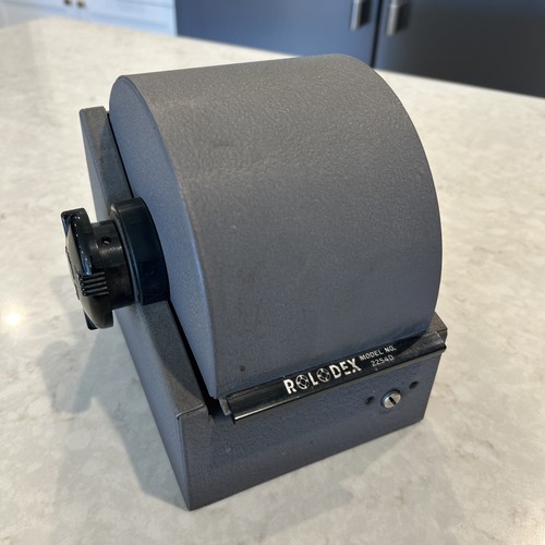 Vintage rolodex metal model - vintage,