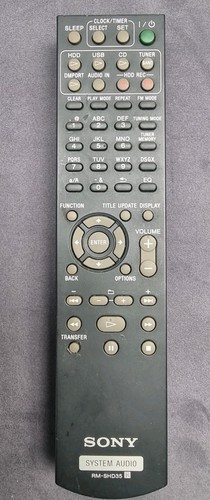 Sony shd35 system remote - system,
