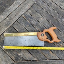 12" 15tpi W Tyzack Sons & Turner Nonpareil No 120 Brass Backed Tenon Saw
