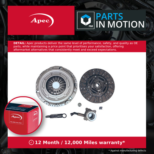 Clutch kit 260mm acl1072 - kit, apec