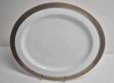 Royal Worcester Serving Platter Contrast Pattern Porcelain Vintage