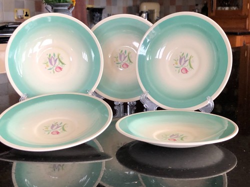 Vintage susie cooper saucers - vintage,