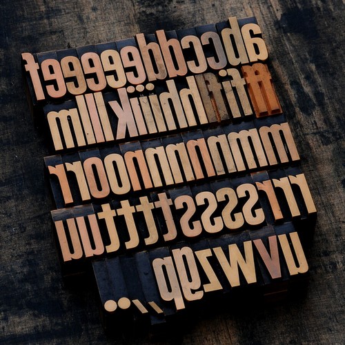 Letterpress printing blocks - letterpress,
