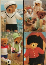 Teddy Bear Essential Knitting Patterns DK Sailors Football Guardsman Outfits1385