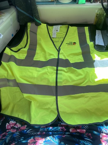 Horse riding vis yellow - horse,