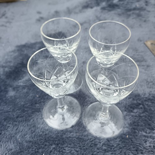 Vintage cut glass liqueur - cut,