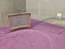 Bevelled Curved Glass Freestanding Photo Frame - Boxed, Unused