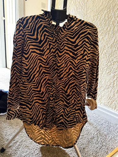 Black beige print - m&s, &