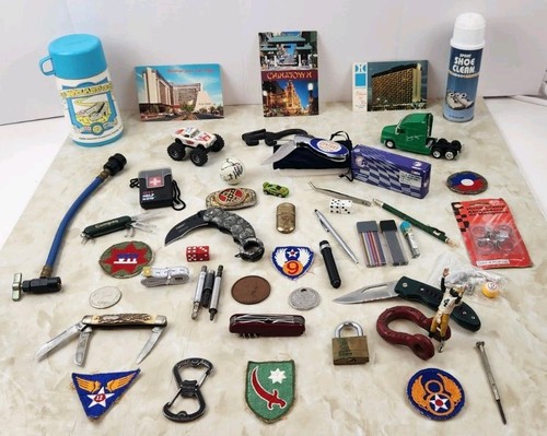 Vintage junk drawer lot knives - vintage,