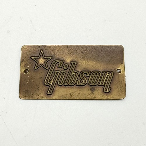 Gibson brass guitar case badge - gibson,