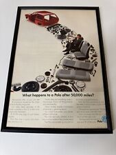 Framed Original 1989 Mk2 VW Polo C Bread Van Magazine Advert Man Cave Wall Art