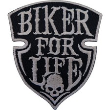 Biker For Life Patch Iron Sew
