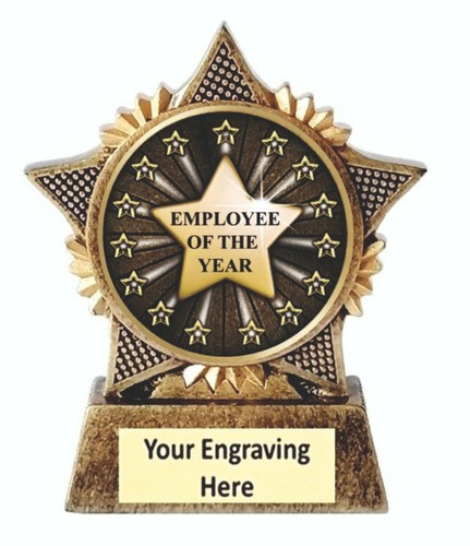 Employee the year trophy - of,