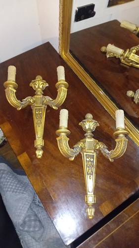 French candle light - candle, sconces