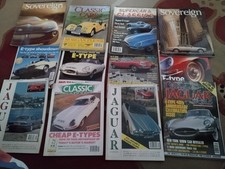 Jaguar enthusiast magazines mainly E  type related 12 in total in good condition