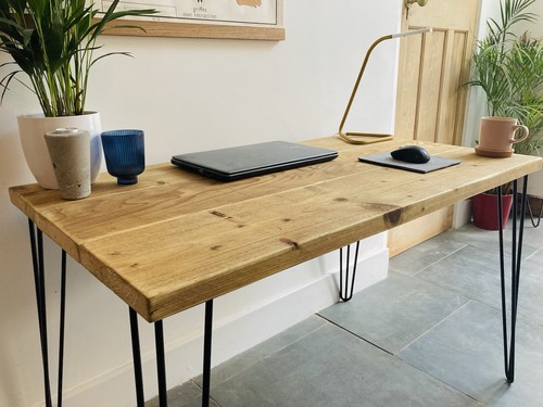 Reclaimed wood desk scaffold - reclaimed,