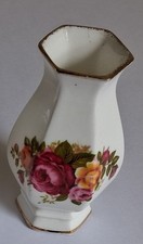 Cottage Rose Bone China Bud Vase
